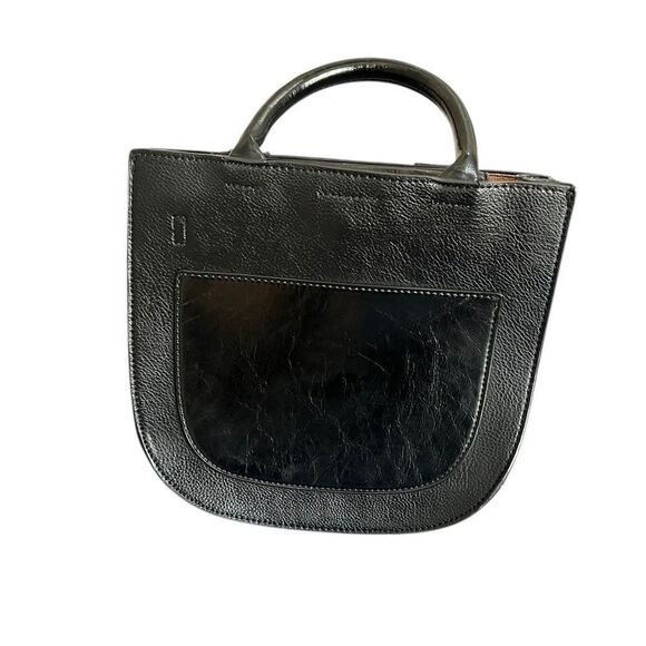 Anthropologie Black Leather Bag - Picture 3 of 7